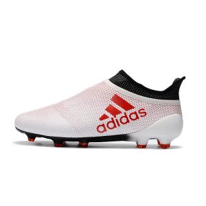 Kopačky Pánské Adidas X 17+ PureSpeed FG – bílá červená